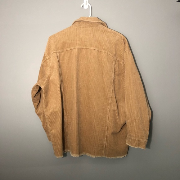 ZARA BEIGE OVER SIZED CORDUROY JACKET SIZE S - Picture 2 of 4